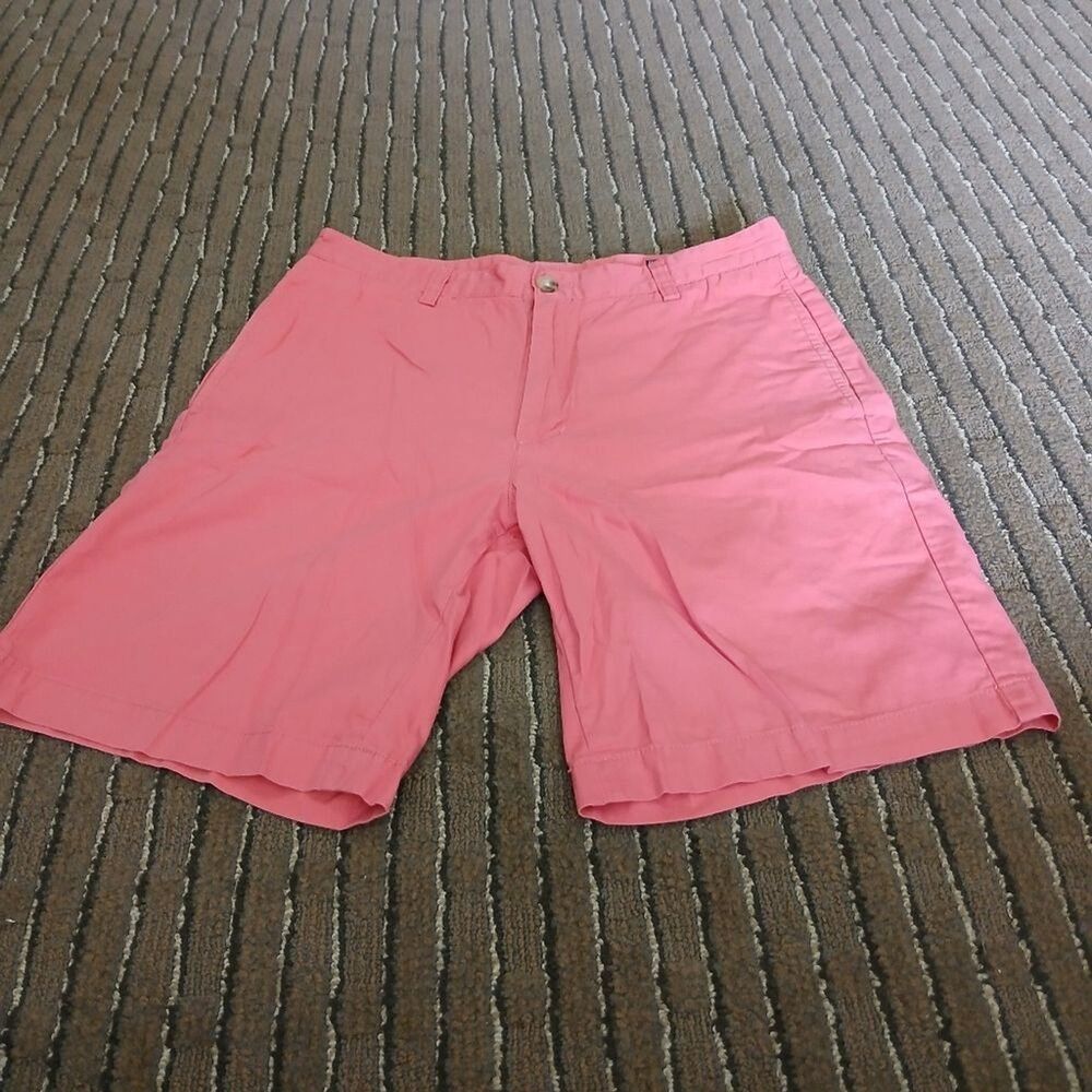 Vineyard Vines Flat Front Red Club Shorts Men's Size 30 Preppy Beach Vacation